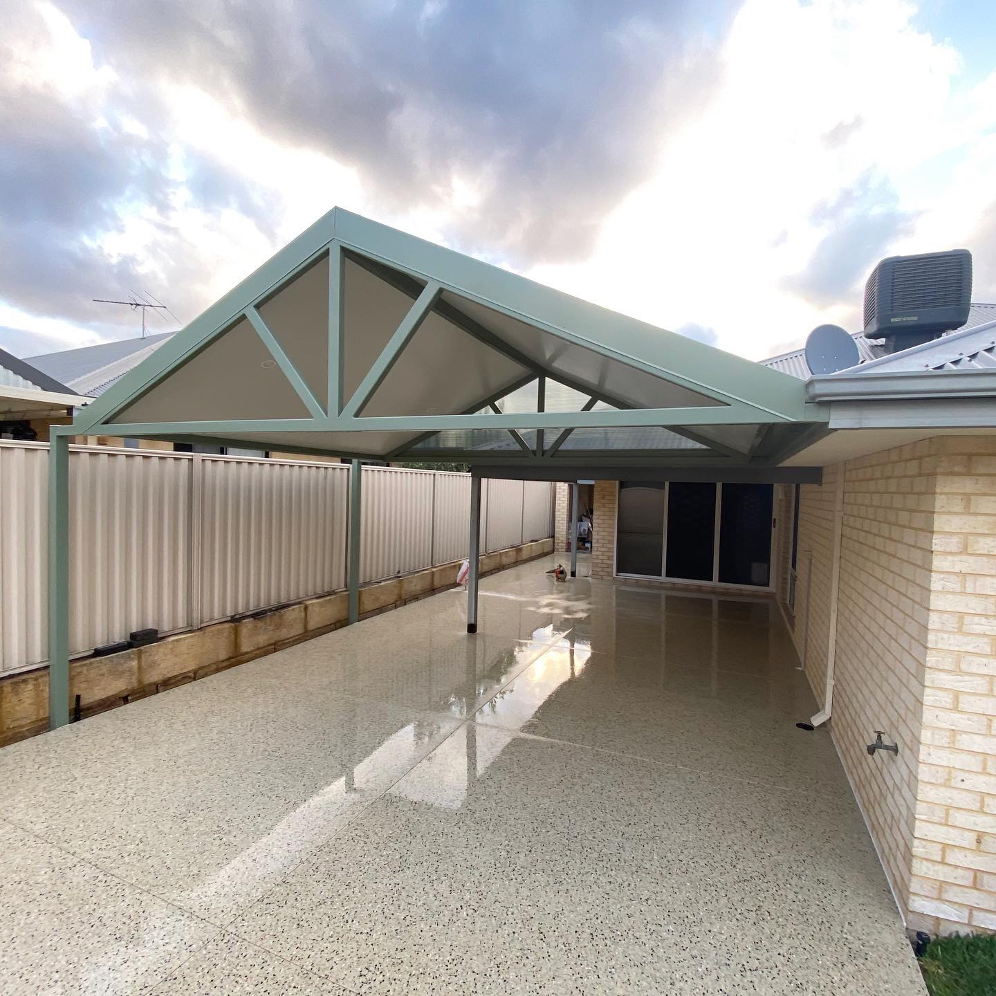 6m x 5m x 2.4m Gable Insulated Patio + Down lights - Sinagra, WA